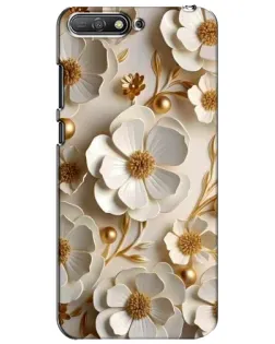 Чехол для Huawei Y6 2018 с картинкой «Белие бумажние цвети» Чехол для Huawei Y6 2018 с картинкой «Белие бумажние цвети»