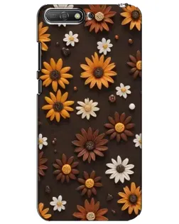 Чехол для Huawei Y6 2018 с картинкой «Узор из маленьких подсолнухов» Чехол для Huawei Y6 2018 с картинкой «Узор из маленьких подсолнухов»
