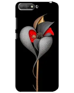 Чехол для Huawei Y6 2018 с картинкой «Серебряный фантазийный цветок» Чехол для Huawei Y6 2018 с картинкой «Серебряный фантазийный цветок»