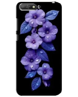 Чохол для Huawei Y6 2018 з картинкою «Фіолетові квіти з росою» Чохол для Huawei Y6 2018 з картинкою «Фіолетові квіти з росою»