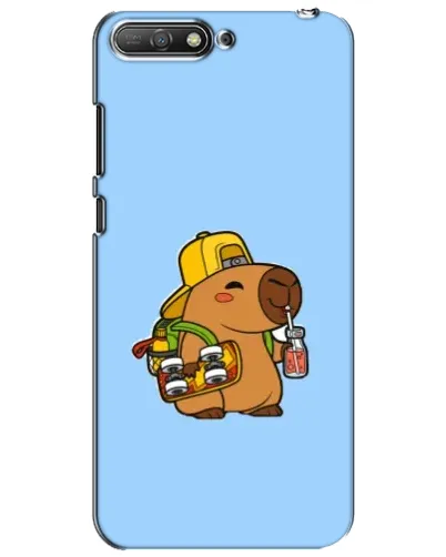 Чехол для Huawei Y6 2018 с картинкой «Капибара на скейте» Чехол для Huawei Y6 2018 с картинкой «Капибара на скейте»