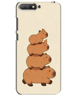 Чохол для Huawei Y6 2018 з картинкою «Вежа з капібар»