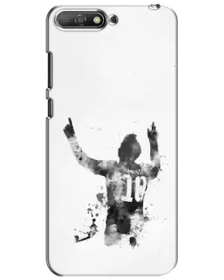 Чохол для Huawei Y6 2018 з картинкою «Чорно-білий силует Мессі» Чохол для Huawei Y6 2018 з картинкою «Чорно-білий силует Мессі»