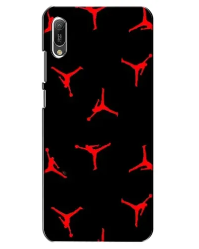 Чехол для Huawei Y6 2019 с картинкой «Jordan Red Pattern»