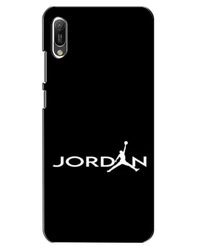 Чехол для Huawei Y6 2019 с картинкой «Jordan White Logo»