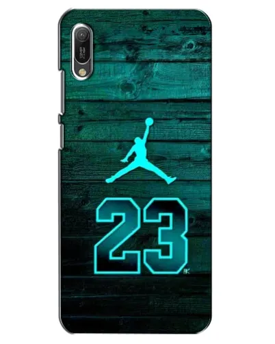 Чехол для Huawei Y6 2019 с картинкой «Jordan Cyan 23»