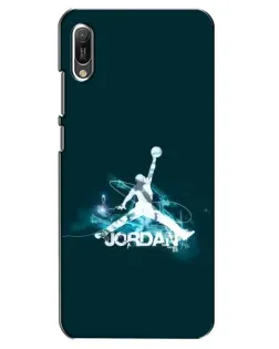 Чохол для Huawei Y6 2019 з картинкою «Jordan Blue Fire» Чохол для Huawei Y6 2019 з картинкою «Jordan Blue Fire»