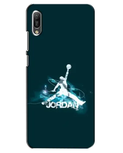 Чехол для Huawei Y6 2019 с картинкой «Jordan Blue Fire»