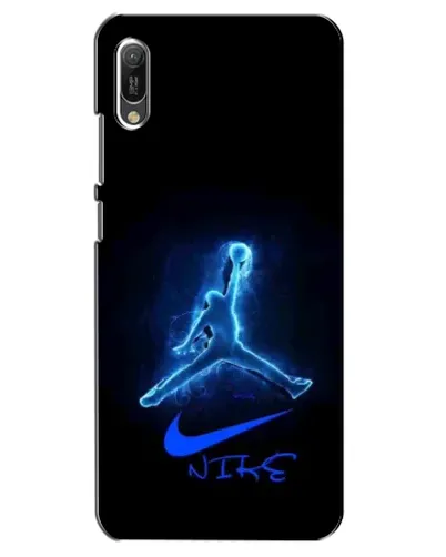 Чехол для Huawei Y6 2019 с картинкой «Jordan Neon Blue»