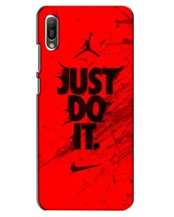 Чохол для Huawei Y6 2019 з картинкою «Nike Just Do It» Чохол для Huawei Y6 2019 з картинкою «Nike Just Do It»
