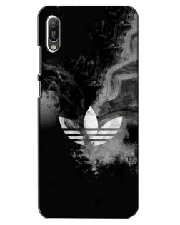 Чехол для Huawei Y6 2019 с картинкой «Абстрактный дым Adidas»