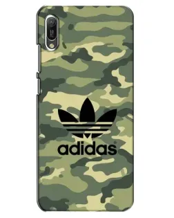Чехол для Huawei Y6 2019 с картинкой «Милитари стиль Adidas»