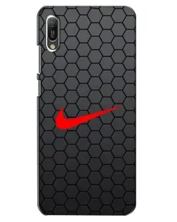 Чехол для Huawei Y6 2019 с картинкой «Nike — карбоновая сетка» Чехол для Huawei Y6 2019 с картинкой «Nike — карбоновая сетка»
