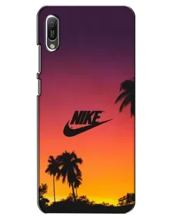 Чехол для Huawei Y6 2019 с картинкой «Nike на закате солнца» Чехол для Huawei Y6 2019 с картинкой «Nike на закате солнца»