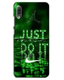 Чехол для Huawei Y6 2019 с картинкой «Зеленый неоновый Nike» Чехол для Huawei Y6 2019 с картинкой «Зеленый неоновый Nike»