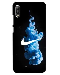 Чехол для Huawei Y6 2019 с картинкой «Nike и синий дым» Чехол для Huawei Y6 2019 с картинкой «Nike и синий дым»