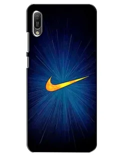 Чехол для Huawei Y6 2019 с картинкой «Синий пульс Nike» Чехол для Huawei Y6 2019 с картинкой «Синий пульс Nike»