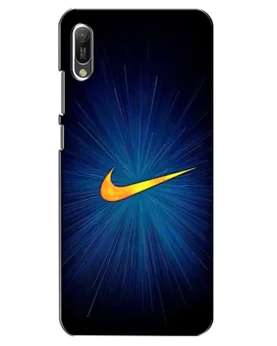 Чехол для Huawei Y6 2019 с картинкой «Синий пульс Nike» Чехол для Huawei Y6 2019 с картинкой «Синий пульс Nike»