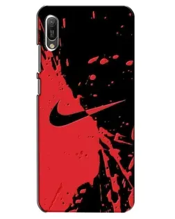 Чехол для Huawei Y6 2019 с картинкой «Красные брызги Nike» Чехол для Huawei Y6 2019 с картинкой «Красные брызги Nike»