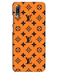 Чехол для Huawei Y6 2019 с картинкой «Оранжевый стиль LV»