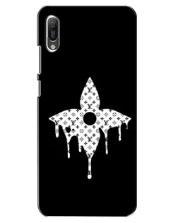 Чехол для Huawei Y6 2019 с картинкой «Цветочная монограмма»