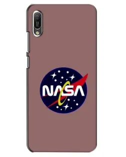 Чехол для Huawei Y6 2019 с картинкой «NASA — ретро космос» Чехол для Huawei Y6 2019 с картинкой «NASA — ретро космос»