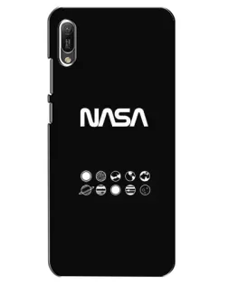 Чехол для Huawei Y6 2019 с картинкой «NASA — технический принт» Чехол для Huawei Y6 2019 с картинкой «NASA — технический принт»