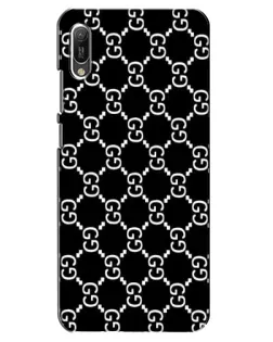 Чехол для Huawei Y6 2019 с картинкой «Gucci — сетчатый паттерн»