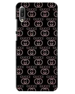 Чехол для Huawei Y6 2019 с картинкой «Классическая монограмма Gucci»