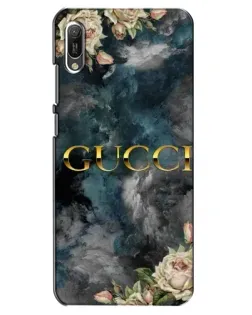 Чехол для Huawei Y6 2019 с картинкой «Абстрактные цветы Gucci»