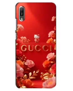 Чехол для Huawei Y6 2019 с картинкой «Gucci — золотой сад»