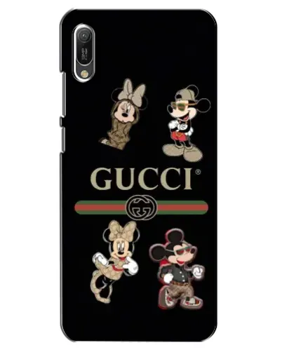Чехол для Huawei Y6 2019 с картинкой «Gucci — герои Disney и монограмма» Чехол для Huawei Y6 2019 с картинкой «Gucci — герои Disney и монограмма»