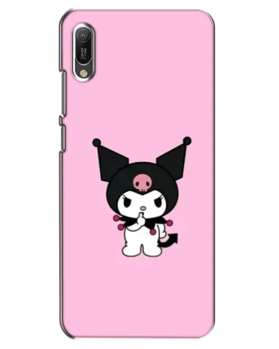 Чехол для Huawei Y6 2019 с картинкой «Kuromi — розовая нежность»