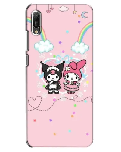Чехол для Huawei Y6 2019 с картинкой «My Melody и Kuromi»
