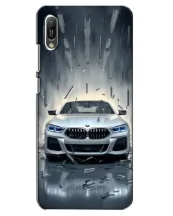 Чехол для Huawei Y6 2019 с картинкой «BMW в свете фар» Чехол для Huawei Y6 2019 с картинкой «BMW в свете фар»