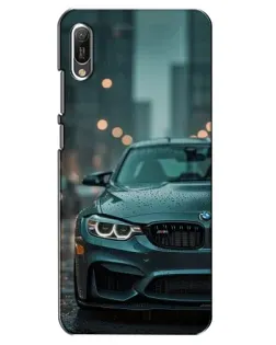 Чехол для Huawei Y6 2019 с картинкой «BMW в огнях города» Чехол для Huawei Y6 2019 с картинкой «BMW в огнях города»