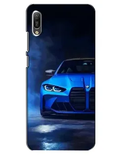 Чехол для Huawei Y6 2019 с картинкой «Голубая BMW M4» Чехол для Huawei Y6 2019 с картинкой «Голубая BMW M4»