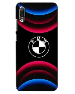 Чехол для Huawei Y6 2019 с картинкой «Логотип BMW и неоновые дуги» Чехол для Huawei Y6 2019 с картинкой «Логотип BMW и неоновые дуги»
