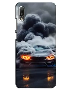 Чехол для Huawei Y6 2019 с картинкой «BMW в дыму» Чехол для Huawei Y6 2019 с картинкой «BMW в дыму»