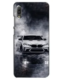 Чехол для Huawei Y6 2019 с картинкой «BMW сквозь туман» Чехол для Huawei Y6 2019 с картинкой «BMW сквозь туман»