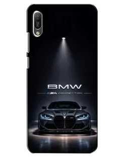 Чехол для Huawei Y6 2019 с картинкой «BMW сквозь ночной город» Чехол для Huawei Y6 2019 с картинкой «BMW сквозь ночной город»