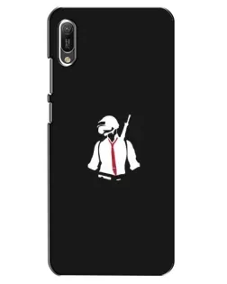Чехол для Huawei Y6 2019 с картинкой «PUBG — силуэт воина» Чехол для Huawei Y6 2019 с картинкой «PUBG — силуэт воина»