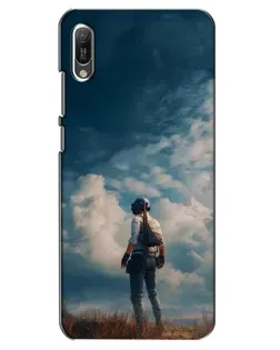 Чехол для Huawei Y6 2019 с картинкой «Герой PUBG на скале» Чехол для Huawei Y6 2019 с картинкой «Герой PUBG на скале»
