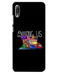 Чохол для Huawei Y6 2019 з картинкою «Логотип Among Us» Чохол для Huawei Y6 2019 з картинкою «Логотип Among Us»