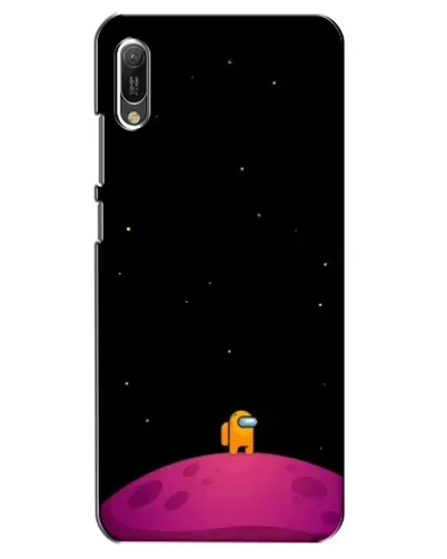 Чехол для Huawei Y6 2019 с картинкой «Одинокий герой на планете»