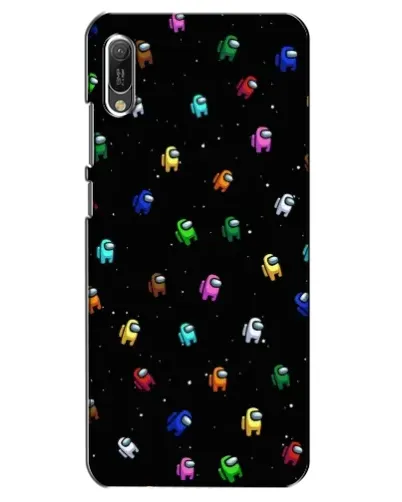 Чехол для Huawei Y6 2019 с картинкой «Экипаж Among Us»