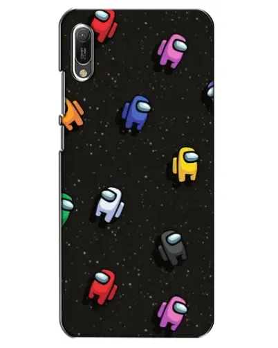 Чехол для Huawei Y6 2019 с картинкой «Космический паттерн Among Us»