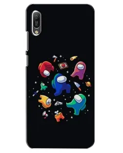 Чехол для Huawei Y6 2019 с картинкой «Among Us космос»
