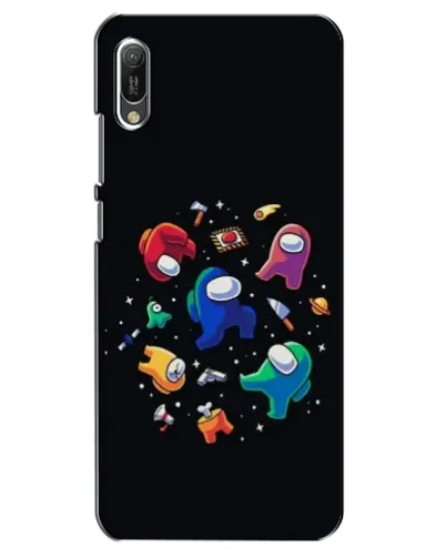 Чехол для Huawei Y6 2019 с картинкой «Among Us космос»