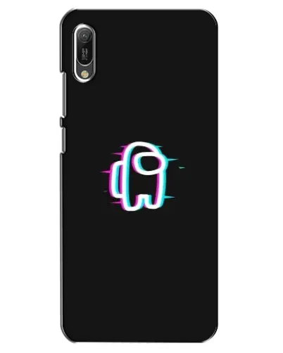 Чехол для Huawei Y6 2019 с картинкой «Among Us неон»